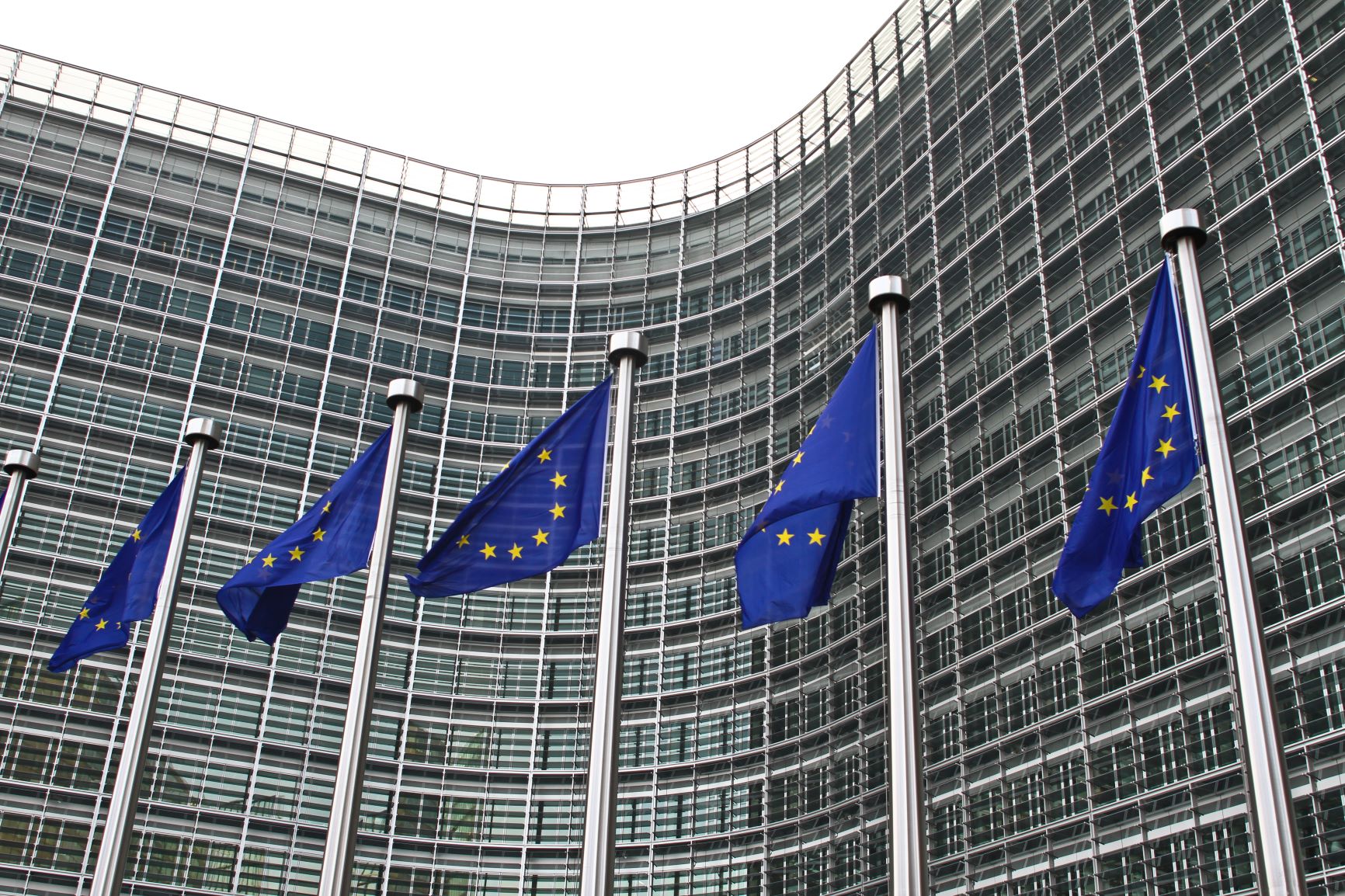 EU-flag foran EU-hovedkontoret i Bruxelles