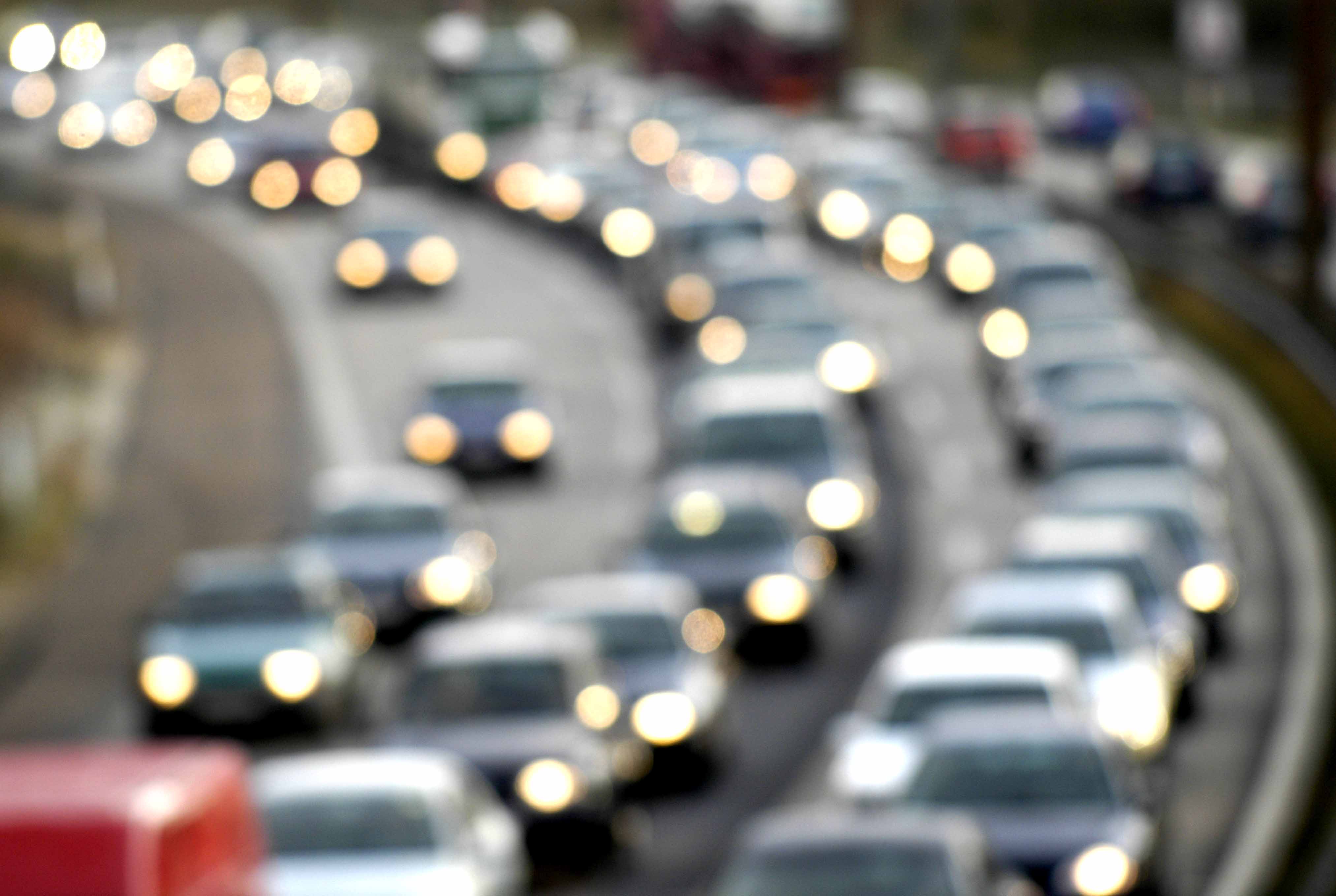 Trængsel på motorvej